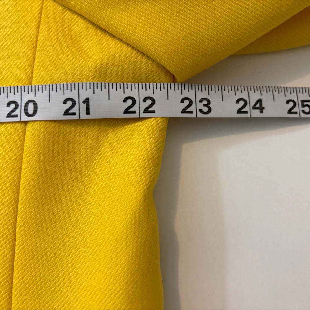 Banana‎ Republic Long Wool Sculptural Blazer Yellow Single Button 18 Trending - Picture 9 of 11